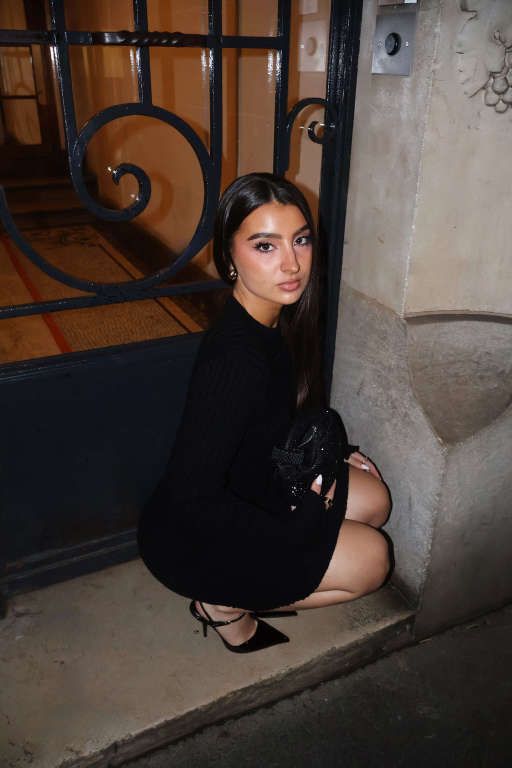 Robe Oslo - Robe Mi-Longue Noire